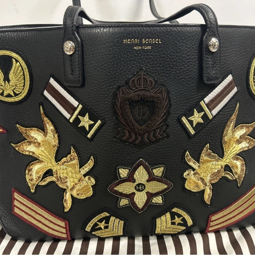 Henri Bendel Limited Edition Military Patch Tote and Wallet Set - Picture 2 of 16
